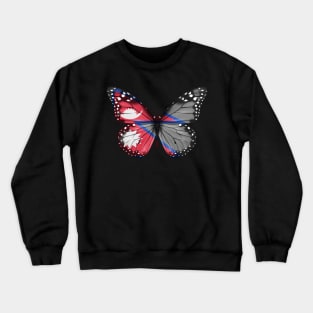 Nepalese Flag  Butterfly - Gift for Nepalese From Nepal Crewneck Sweatshirt